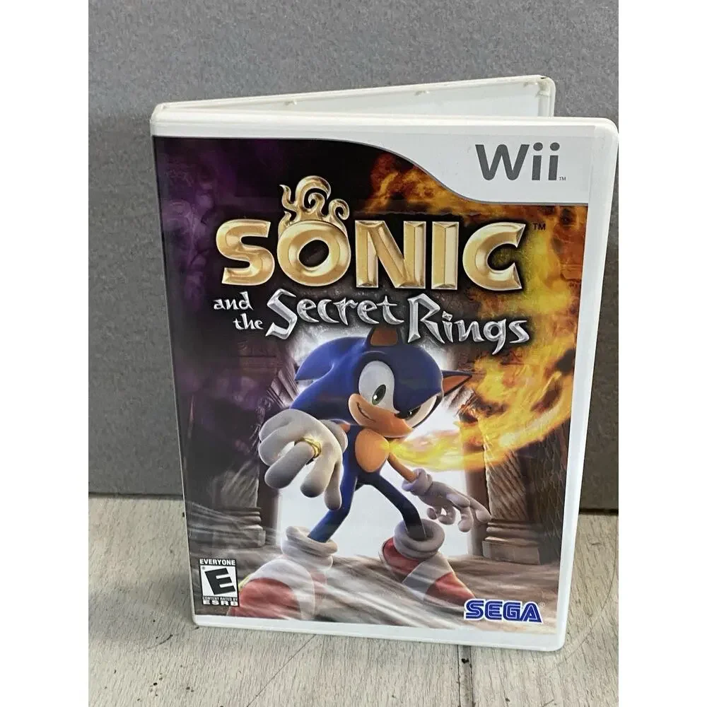Nintendo Wii 2-Game Lot - Sonic Mario Olympic Games & Sonic and the Secret Rings